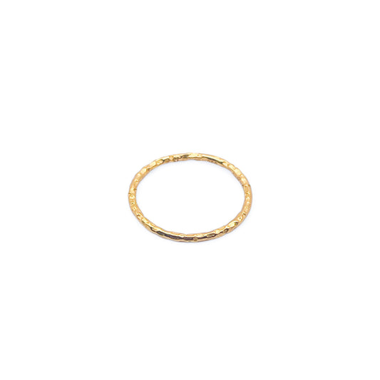 BELL HAMMERED STACKING RING